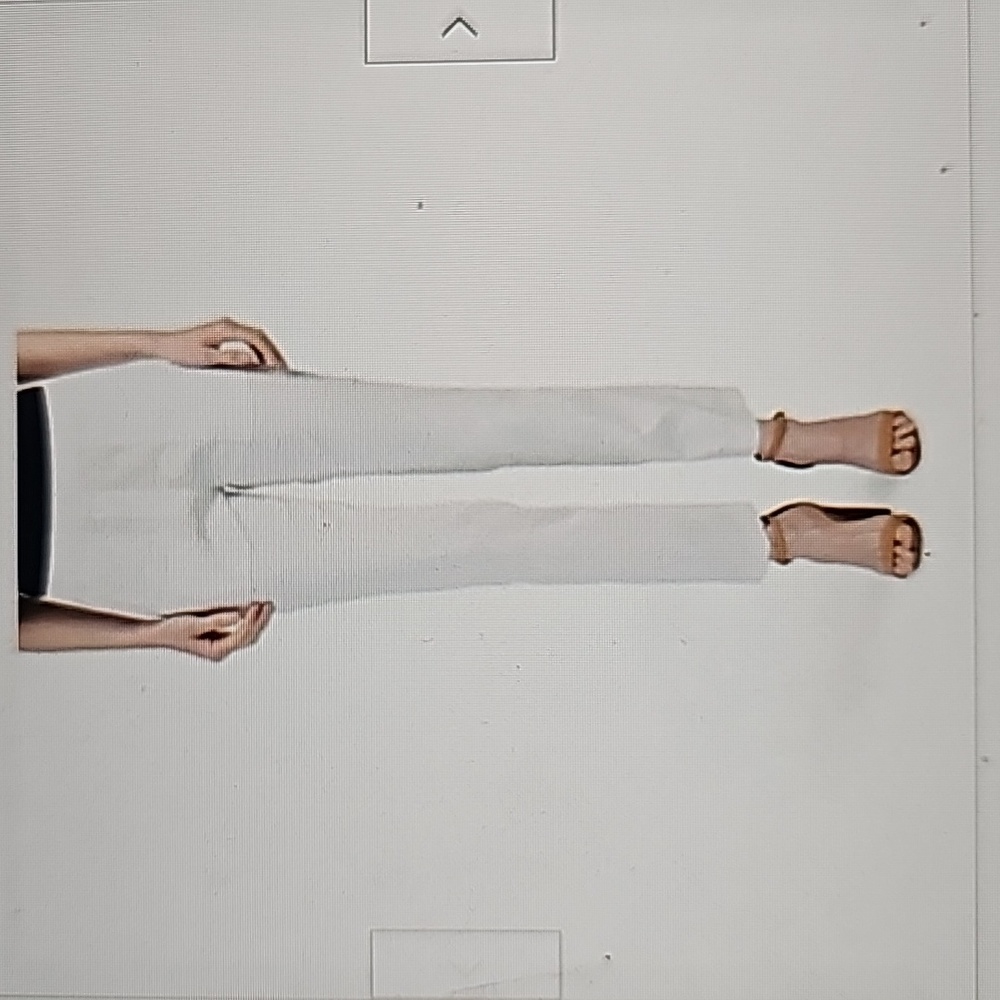 Theory Northsound Caliver Linen Blend Pants Flax White Women's Size 6